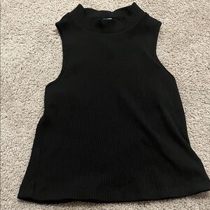 Old Navy Black Ribbed Tank Top